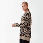 Джемпер женский MINAKU Leo бежевый, размер 46 - фото 53689607