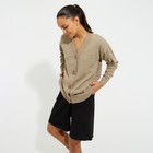 Кардиган на пуговицах женский MINAKU, бежевый, размер 48 - Фото 2