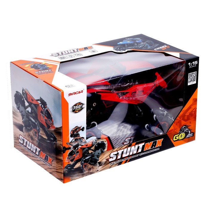 Машина радиоуправляемая «Джип-акробат», 4WD полный привод, движение во всех направлениях, цвет красный 52501