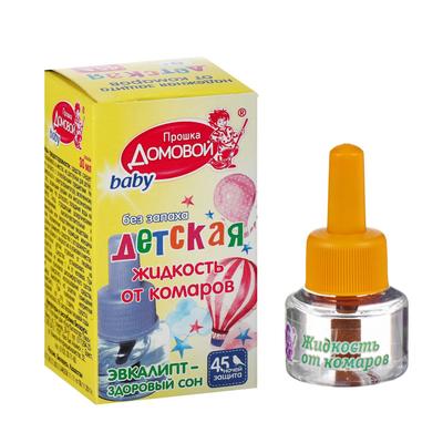 Дополнительный флакон-жидкость от комаров «Домовой прошка», детский, без запаха, 30 мл