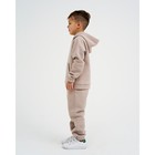 Костюм детский с начёсом (толстовка, брюки) KAFTAN "Basic line" р.28 (86-92), бежевый 7425127 - фото 9527342