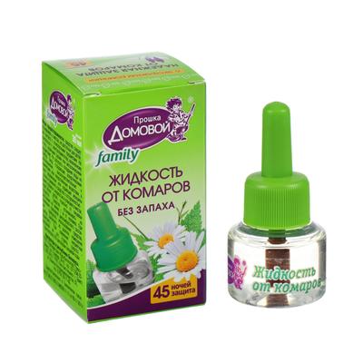 Дополнительный флакон-жидкость от комаров «Домовой Прошка», био, 45 ночей, флакон, 30 мл