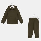 Костюм детский (толстовка, брюки) KAFTAN "Basic line" размер 30 (98-104), хаки - Фото 8