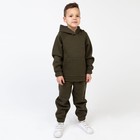 Костюм детский (толстовка, брюки) KAFTAN "Basic line" размер 30 (98-104), хаки - Фото 4