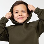 Костюм детский с начёсом (толстовка, брюки) KAFTAN "Basic line" р.32 (110-116), хаки - Фото 2