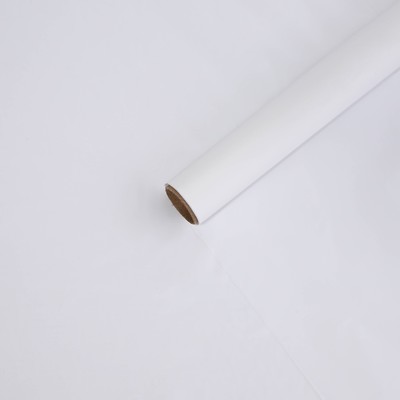 Плёнка для цветов упаковочная тишью влагостойкая «Белый», 0.6×8 м, 30 мкм