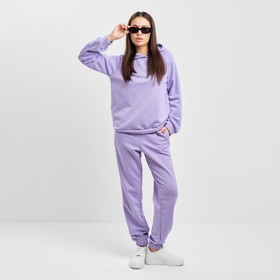 Костюм женский (толстовка и брюки) MIST, р. 48-50, лиловый 7358256