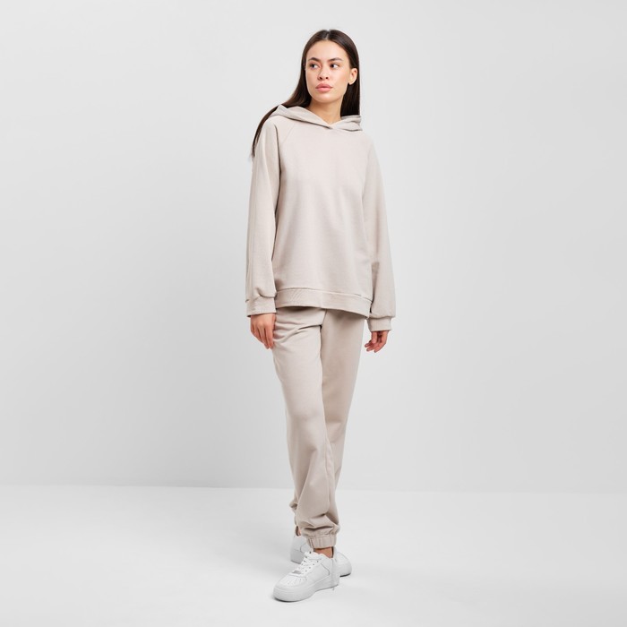 Костюм женский (толстовка и брюки) MIST, р. 44-46, бежевый