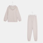 Костюм женский (толстовка и брюки) MIST, р. 44-46, бежевый - Фото 9