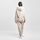 Костюм женский (толстовка и брюки) MIST, р. 44-46, бежевый - Фото 3