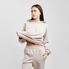 Костюм женский (толстовка и брюки) MIST, р. 48-50, бежевый - фото 805879934