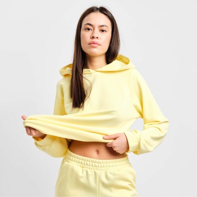 Костюм женский (толстовка, брюки) MIST, размер 48-50, жёлтый