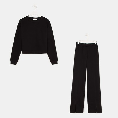 Костюм женский (джемпер, брюки) MIST, размер 48-50, чёрный