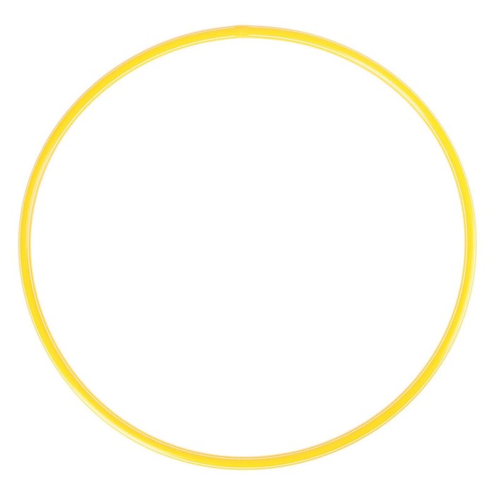 Обруч, диаметр — 50 см, цвет жёлтый - Фото 1
