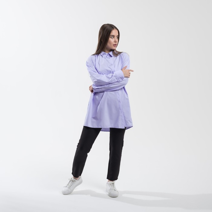 Рубашка SL, косая планка, 50-52, лаванда 52507