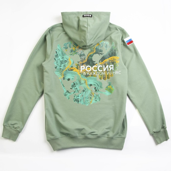 Толстовка Putin team, зелёная, размер 54-56 52512