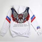 Толстовка Putin team, герб, белая, размер 54-56 - Фото 10