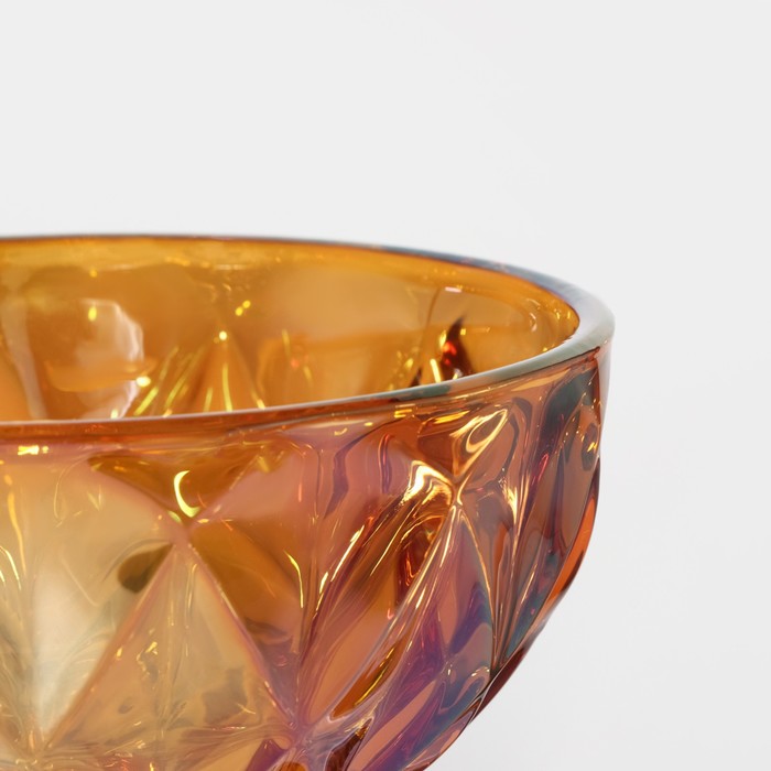 Креманка стеклянная Magistro «Круиз», 350 мл, d=12 см, цвет янтарный - фото 1883814444
