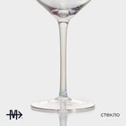 Бокал из стекла для вина Magistro «Иллюзия», 550 мл, 10×24 см, цвет перламутровый - Фото 2