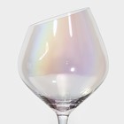 Бокал из стекла для вина Magistro «Иллюзия», 550 мл, 10×24 см, цвет перламутровый - Фото 3