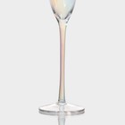 Набор бокалов из стекла для шампанского Magistro «Иллюзия», 180 мл, 5,5×27,5 см, 6 шт, цвет перламутровый - Фото 3