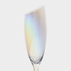 Набор бокалов из стекла для шампанского Magistro «Иллюзия», 180 мл, 5,5×27,5 см, 6 шт, цвет перламутровый - Фото 4