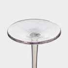 Набор бокалов из стекла для шампанского Magistro «Иллюзия», 180 мл, 5,5×27,5 см, 6 шт, цвет перламутровый - Фото 6