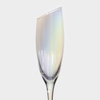 Бокалы для шампанского Magistro «Иллюзия», 180 мл, 5.5×27.5 см, набор 2 шт., стекло, перламутровые - Фото 4