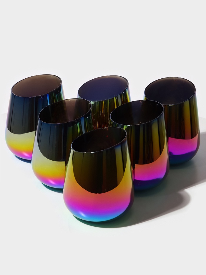 Стаканы Magistro «Иллюзия», 450 мл, 9.5×11.5 см, набор 6 шт., стекло, хамелеоны - Фото 1