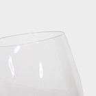 Бокал из стекла для вина Magistro «Иллюзия», 550 мл, 10×24 см, цвет прозрачный - Фото 4