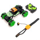 УЦЕНКА Машина радиоуправляемая «Джип-акробат», 4WD, управление жестами, работает от аккумулятора, зелёная - Фото 1