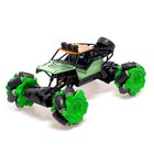 УЦЕНКА Машина радиоуправляемая «Джип-акробат», 4WD, управление жестами, работает от аккумулятора, зелёная - Фото 3