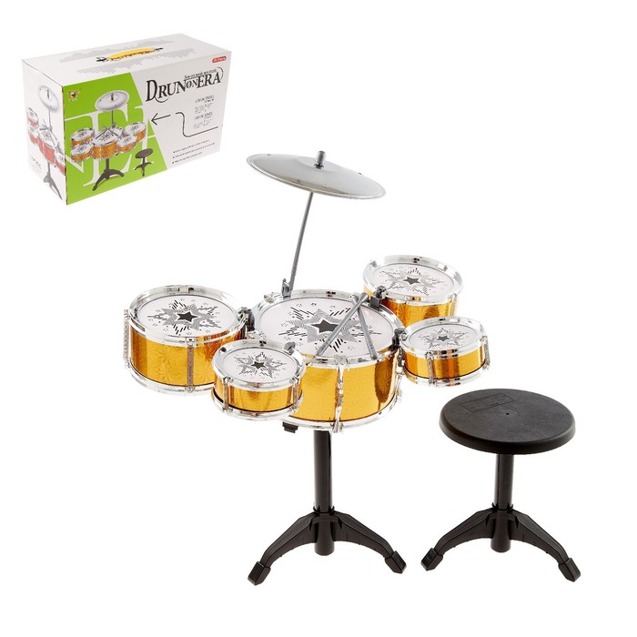 Уценка Барабанная установка «Золотое время» - Фото 1