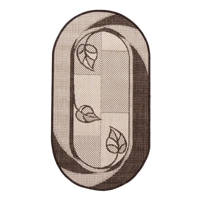 Ковер Циновка овальный 60х110см, sz1473/a2o/11, джут ПП100% - Фото 1