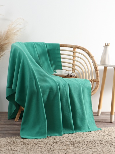 Плед Экономь и Я Изумруд 75*100 см, пл.160 г/м2, 100% п/э