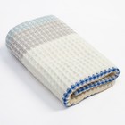 Полотенце вафельное Этель «Клетка» Вид 3, 33×74±3 см, 100% хлопок, 280 г/м² - фото 21456893