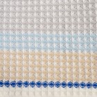 Полотенце вафельное банное «Этель» Waffle, 70×140 см, 100% хлопок, 280 г/м², жёлто-синее - Фото 3