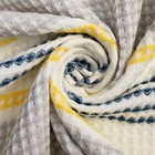Полотенце вафельное банное «Этель» Waffle, 70×140 см, 100% хлопок, 280 г/м², жёлто-синее - Фото 4