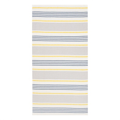 Полотенце банное вафельное «Этель» Waffle, 70×140 см, 100% хлопок, 280 г/м², жёлто-синее