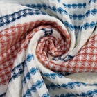 Полотенце вафельное банное «Этель» Waffle 70×140 см, 100% хлопок, 280 г/м², коричнево-голубое - Фото 4