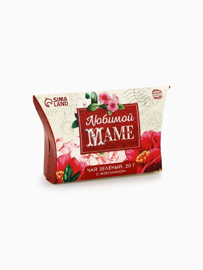 Чай зелёный подарочный с жасмином «Любимой маме», 20 г