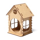 Кормушка - конструктор из ХДФ для птиц «Изба бревенчатая», 20×17×16 см, Greengo - Фото 11