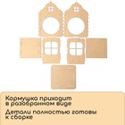 Кормушка - конструктор из ХДФ для птиц «Изба бревенчатая», 20×17×16 см, Greengo - Фото 5