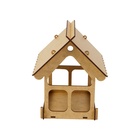 Кормушка - конструктор из ХДФ для птиц «Домик», своими руками, 16.5×12.5×19.5 см, Greengo - Фото 11