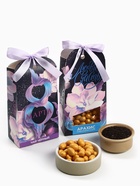 Подарочный набор «8 Марта»: чай чёрный, орехи в шоколадной глазури - Фото 3