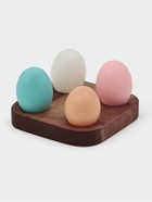 Подставка для яиц и кекса Adelica, 4 отделения, 13×13×1.8 см, дерево массив берёзы - Фото 1