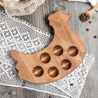 Подставка для яиц пасхальных Adelica «Ряба», 6 отделений, 20×25×1.8 см, дерево массив берёзы - Фото 3