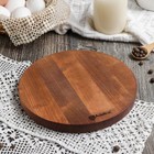 Подставка для яиц и кекса Adelica «Комбо», 5 отделений, d=10 см, 20×1,8 см, массив берёзы - Фото 4