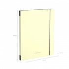 Тетрадь А5+, 96 листов в клетку ErichKrause "FolderBook Pastel" на резинке, сьемная жёлтая пластиковая обложка, блок офсет, белизна 100% 7627117 - фото 16436262