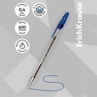 Ручка гелевая ErichKrause R-301 Classic Gel Stick, узел 0.5 мм, чернила синие, длина линии письма 600 метров - Фото 3
